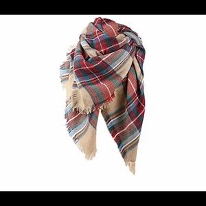 plaid blanket scarf